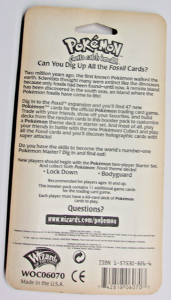1-VINTAGE SEALED 1999 WOTC POKEMON TCG FOSSIL BLISTER PACK-ZAPDOS ART-RARE - Image 2