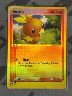 Pokemon TCG - Torchic #74/109 Reverse Holo - Lightly Played - Ruby & Sapphire 03 - Image 1