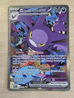 Pokemon TCG Team Rockets Crobat EX Destined Rivals #234/182 SIR NM - Image 1
