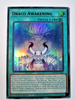 Yugioh! Draco Awakening Dood-En064 Ultra Rare 1st Ed Near Mint!! - Image 1