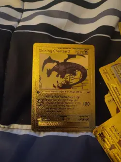 Pokemon TCG Shining Charizard Neo Destiny Gold Card - Image 1