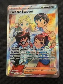 Pokemon Card Paldean Student 230/091 Paldean Fates - Near Mint - Image 1