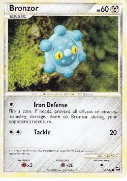 Pokemon Card HS Triumphant Bronzor Common 58/102 - Image 1