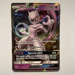 Mewtwo GX 39/73 Pokemon Shining Legends Holo Rare NM/Mint Condition Card - Image 1