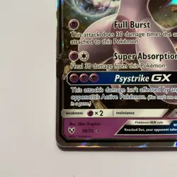 Mewtwo GX 39/73 Pokemon Shining Legends Holo Rare NM/Mint Condition Card - Image 5