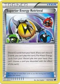 Superior Energy Retrieval 103/116 - Pokemon Plasma Freeze Uncommon Card - Image 1