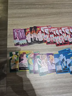 One Piece TCG OP08, 10, 11, 12 Leaders 71 Card Lot - Image 2