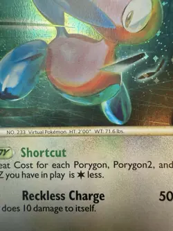 Porygon2 HGSS23 Rare 2010 Black Star Promo Holo New Pokemon Card DMG CREASE - Image 3
