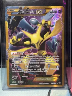 Alakazam EX Fates Collide 125/124 Full Art Holo Secret Rare Pokemon TCG Card - Image 1