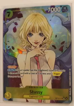 Stussy Alt Art OP13-110 SR Carrying on His Will ONE PIECE Card Game M/NM - Image 2