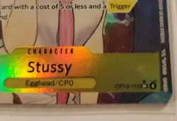 Stussy Alt Art OP13-110 SR Carrying on His Will ONE PIECE Card Game M/NM - Image 3