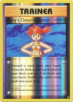 Misty's Determination 80/108 Uncommon REVERSE HOLO Pokemon XY Evolutions Card - Image 1