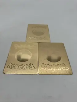 Lot of 3 Charizard DX GX & VMAX Gold Metal Pokemon Card-Collectible Gift Display - Image 5