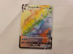 Pokemon Gyarados VMAX TCG Rainbow Secret Rare Card 207/203 Evolving Skies - Image 1