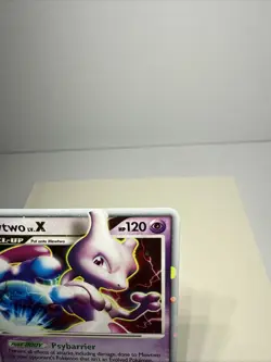 Mewtwo LV.X 144/146 Legends Awakened Ultra Rare Holo Pokemon Card DMG - Image 3