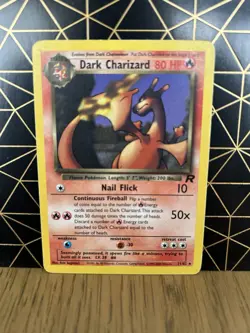 Pokemon Dark Charizard TCG Non-Holo Rare Card 21/82 Team Rocket - Image 1