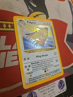 1999 Pokemon TCG Base Set Unlimited Pidgeot Holo Lp Card 8/64 Wizards - Image 2