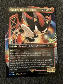 Magic MTG - Shadow the Hedgehog (Rainbow Foil) - Sonic Secret Lair Drop - Image 1