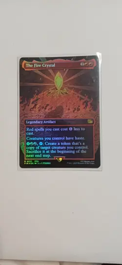 The Fire Crystal | Borderless | Foil | MTG | FIN | Near Mint | English EN - Image 1