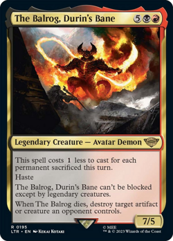 The Balrog, Durin's Bane FOIL LOTR: Tales of Middle-earth PLD - Image 1