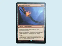 Blazing Sunsteel, Commander Legends, Near Mint, Magic the Gathering MTG - Image 1