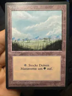 German FBB • Misprint Wald "Forest Plains" • Unplayed / NM • Mtg (620) - Image 1