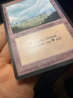 German FBB • Misprint Wald "Forest Plains" • Unplayed / NM • Mtg (620) - Image 3