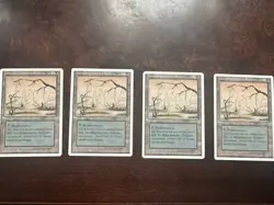 4x German Misprint Drudge Skeletons Swamp With Regenerate • Unplayed • Mtg 1914 - Image 1