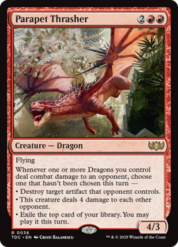 Parapet Thrasher [Tarkir: Dragonstorm Commander] Magic MTG - Image 1