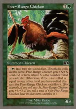 4x Free-Range Chicken ~ Lightly Played Unglued MTG Magic x4 4 UltimateMTG Playse - Image 1