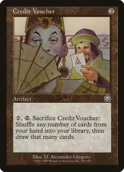 Credit Voucher Mercadian Masques MP MTG - Image 1
