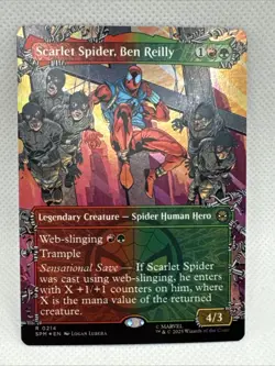 MTG - NM - Scarlet Spider, Ben Reilly (Borderless) Marvel's Spider-Man Foil - Image 1