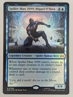 (Foil) Spider-Man 2099, Miguel O'Hara (8) Marvel's Spider-Man: Eternal-Legal Mtg - Image 1