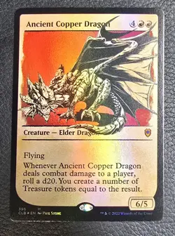 Ancient Copper Dragon (Showcase) Commander Legends: Battle for Baldur's Gate MTG - Image 1