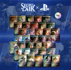 PRESALE Secret Lair Playstation Foil Trophy Bundle + Twisted Metal Sol Ring - Image 1