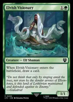 MTG The Lord of the Rings Commander - Elvish Visionary - Image 1