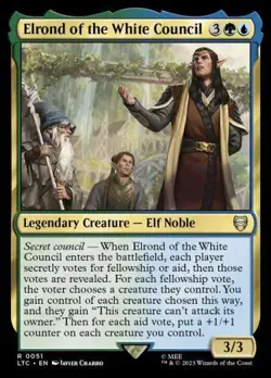 MTG The Lord of the Rings Commander - Elrond of the White Council - Image 1