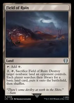 MTG The Lord of the Rings Commander - Field of Ruins - Image 1