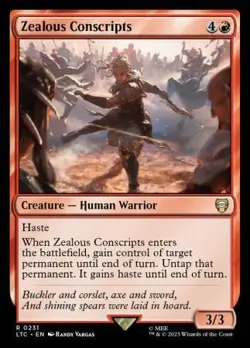 MTG The Lord of the Rings Commander - Zealous Conscripts - Image 1