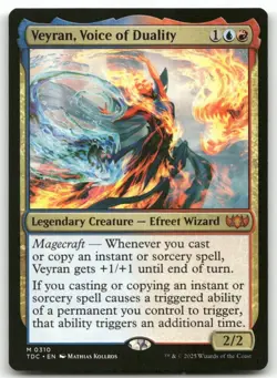 Veyran, Voice of Duality #310 MTG Tarkir Dragonstorm TDC NM X1 - Image 1