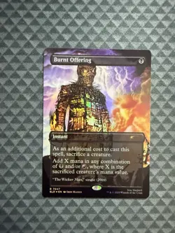 MTG Burnt Offering #7047 Rainbow Foil Rare Secret Lair Drop Series (SLD) - Image 1