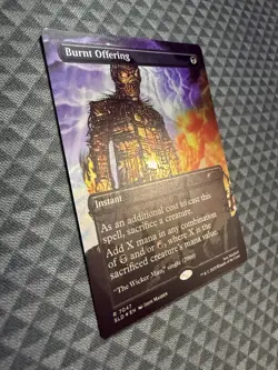MTG Burnt Offering #7047 Rainbow Foil Rare Secret Lair Drop Series (SLD) - Image 2