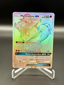 Pokemon TCG Marshadow GX 156/147 Burning Shadows Secret Rare Near Mint Free Ship - Image 1