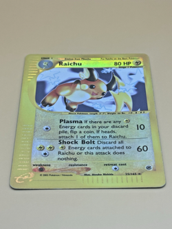 Pokemon TCG Raichu Expedition Base Set Reverse Holo Holo Card 25/165 - Image 3