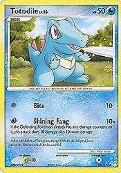 Pokemon Diamond & Pearl Mysterious Treasures-Totodile Card 106/123 - Image 1