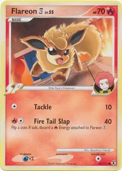 Pokemon Platinum Rising Rivals Single Card Common Flareon E4 60/111 - Image 1