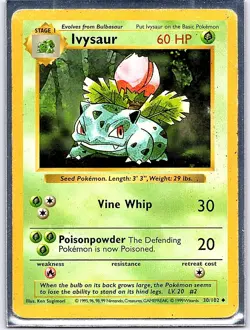 Pokemon Base Set Shadowless Lot 12 Cards (LP-DMG) Kadabra Ivysaur Abra + More - Image 2