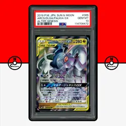 Pokemon PSA 10 Arceus Dialga Palkia GX Tag Team 065/095 Alter Genesis Japanese - Image 1