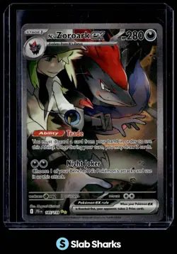 2025 POKEMON JOURNEY TOGETHER #185/159 N'S ZOROARK EX SPECIAL ILLUSTRATION RARE - Image 1