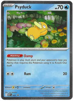 Pokemon TCG Psyduck MEP 007 Mega Evolution Blister Promo - Image 1